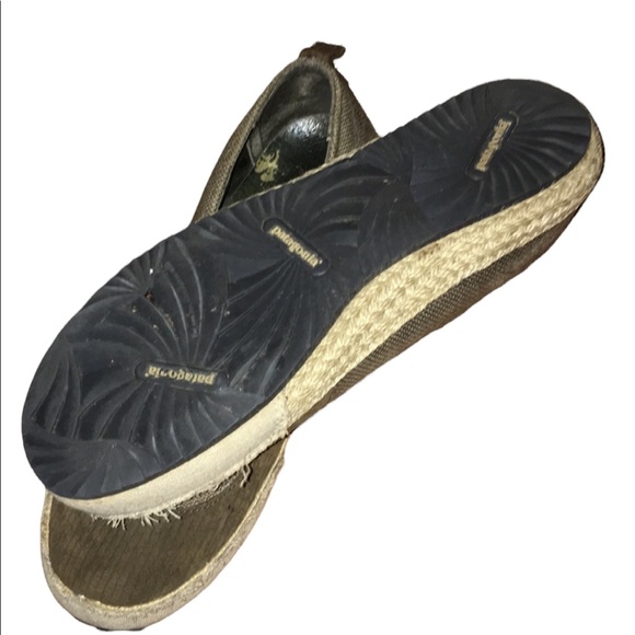 Patagonia Womens Gumwood Ballet Flats Brown Round Toe Herringbone Slip On Shoe 8 - Picture 2 of 5